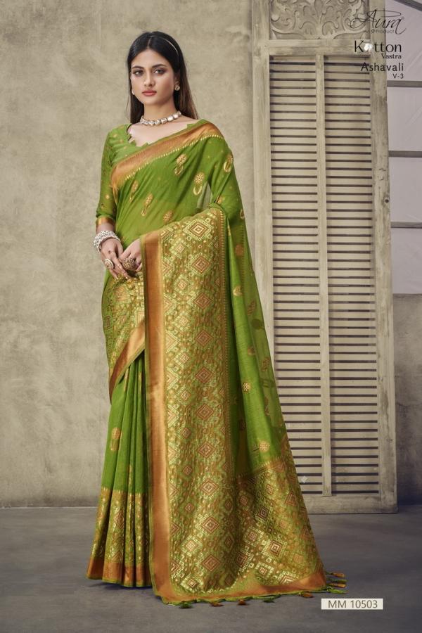 Aura Ashavali Vol 3 Designer Soft Cotton designer Saree Collection